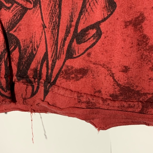 Y2K affliction Bernard “the executioner” Hopkins distressed shirt - Picture 3 of 6